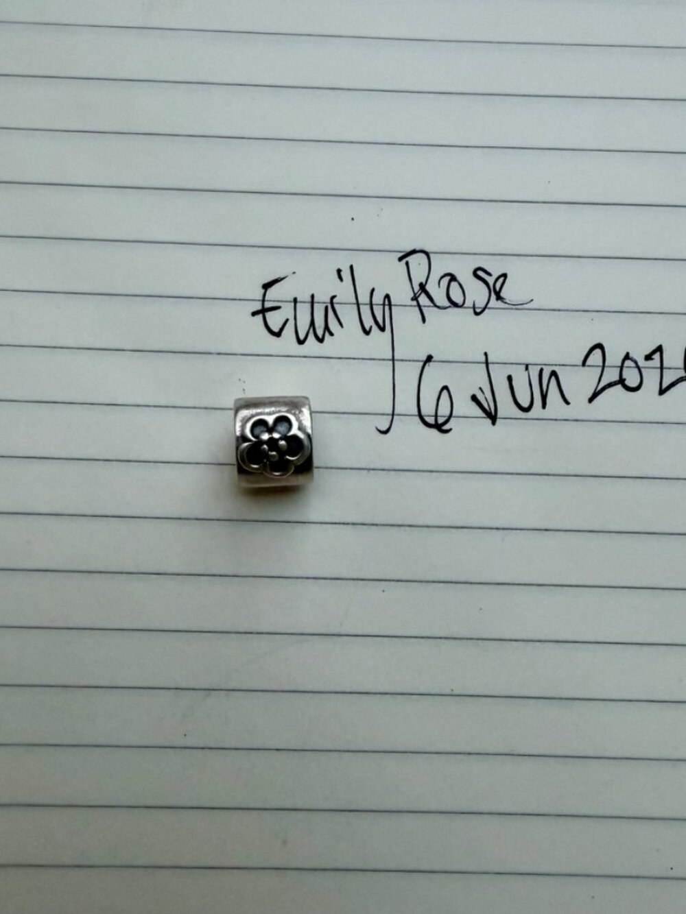 Authentic Vintage Pandora Daisy Flower Charm (925 ALE)